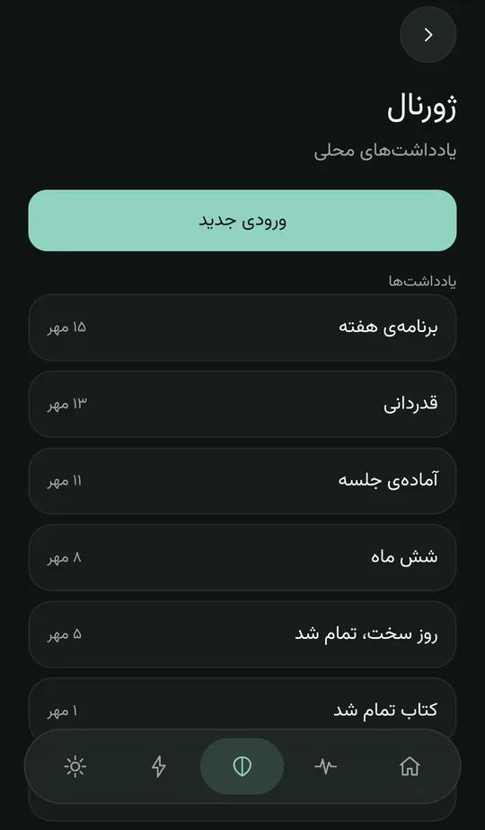 صفحه‌ی ژورنال